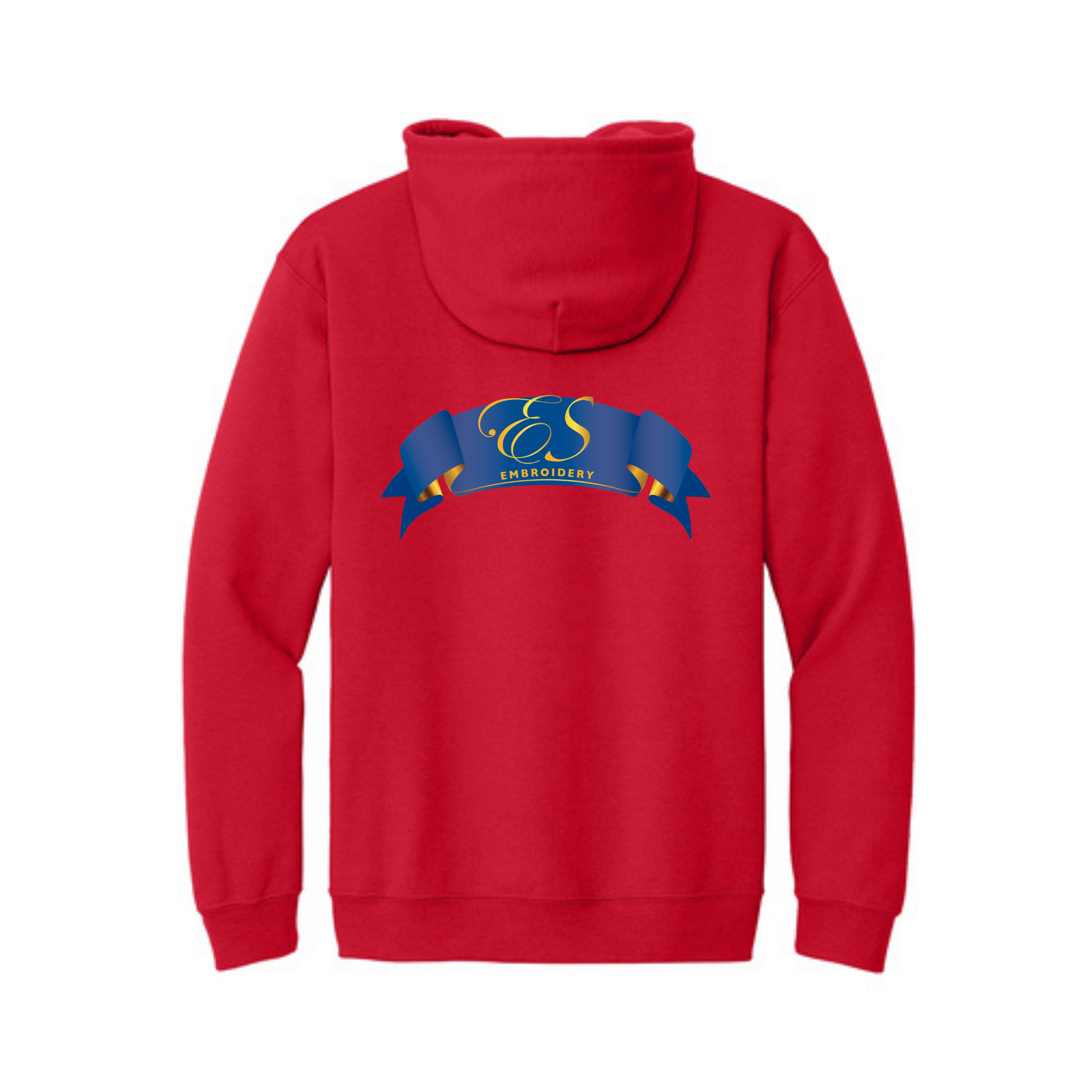 Es Embroidery Zip Up Hoodie