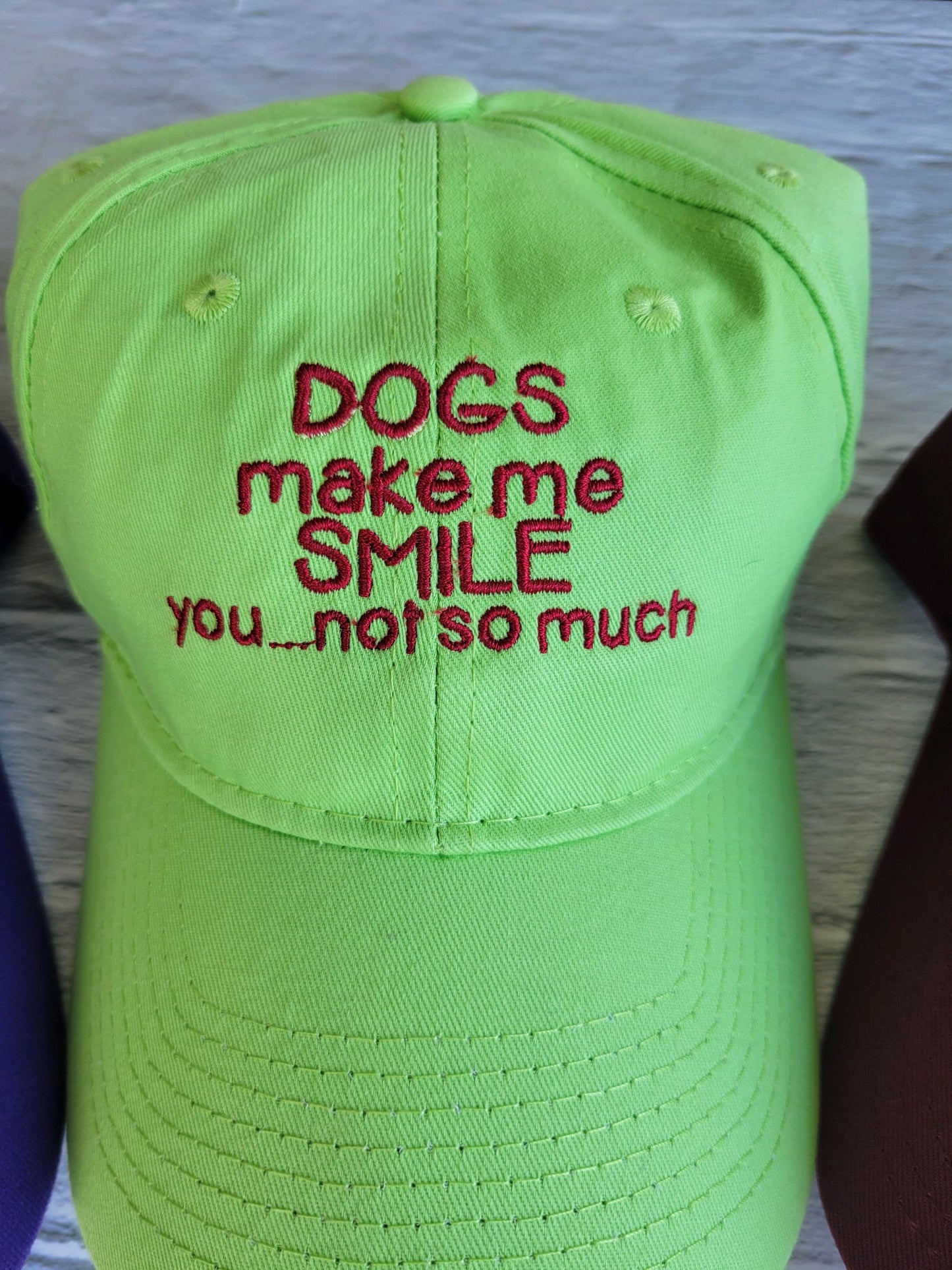 Dogs make me smile, you not so much hat