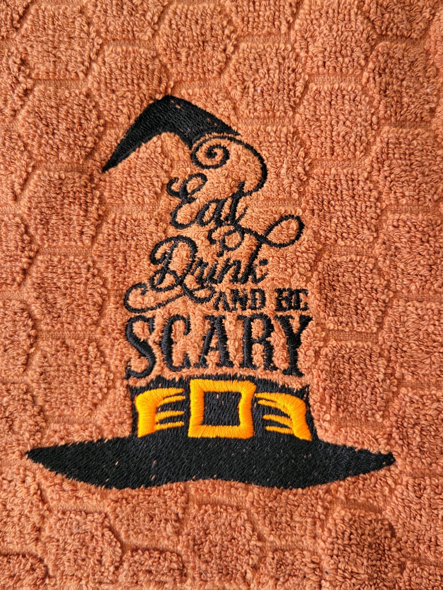 Eat, Drink & Be Scary Kitchen Towel (Halloween)