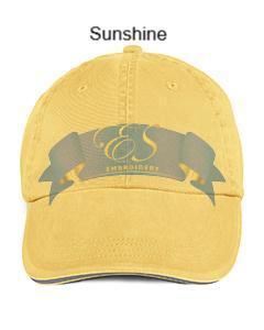 Low-Profile Sandwich Trim Twill Cap - ES Embroidery