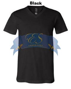Short-Sleeve V-Neck T-Shirt - ES Embroidery