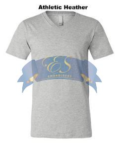 Short-Sleeve V-Neck T-Shirt - ES Embroidery