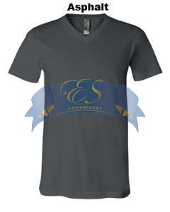 Short-Sleeve V-Neck T-Shirt - ES Embroidery