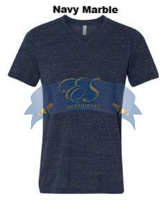 Short-Sleeve V-Neck T-Shirt - ES Embroidery