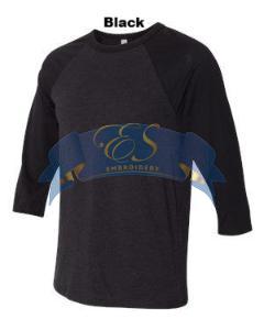 3/4-Sleeve Baseball T-Shirt - ES Embroidery