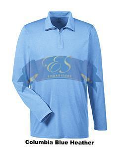 Cool & Dry Heathered Performance Quarter-Zip - ES Embroidery