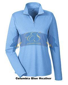 Heathered Performance Quarter-Zip - ES Embroidery