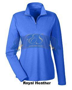 Heathered Performance Quarter-Zip - ES Embroidery