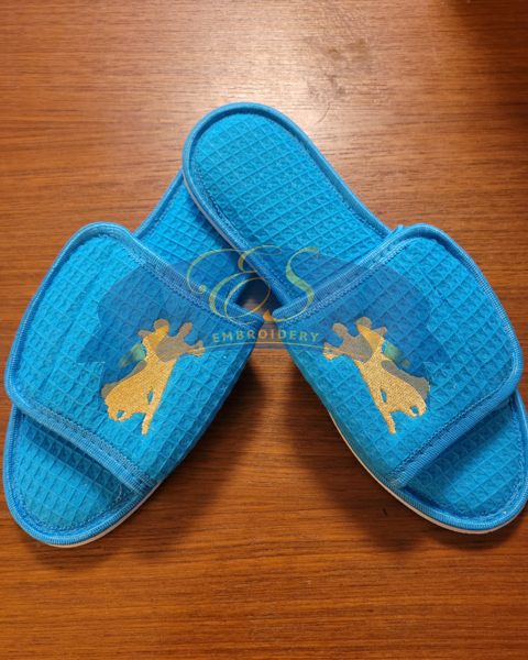 Ballroom Couple Slippers ES Embroidery