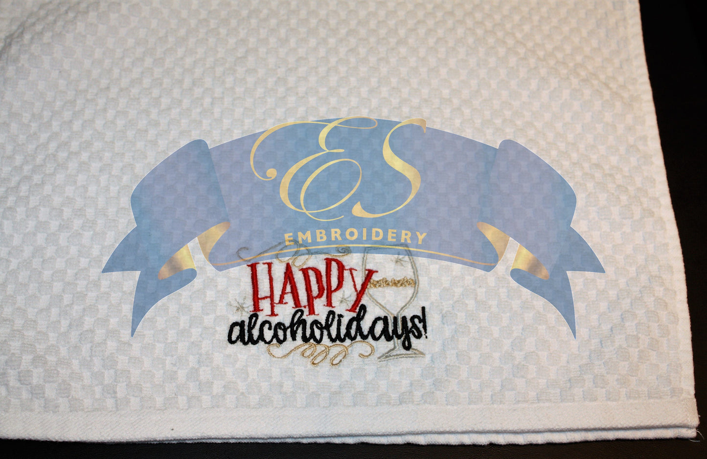 Happy Alcoholidays Kitchen Towel