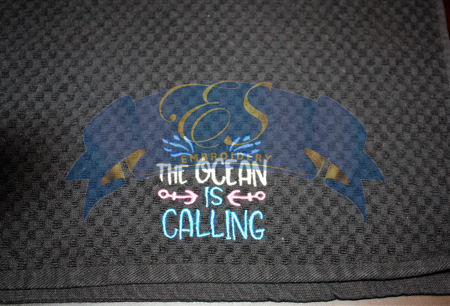 The Ocean is Calling Kitchen Towel