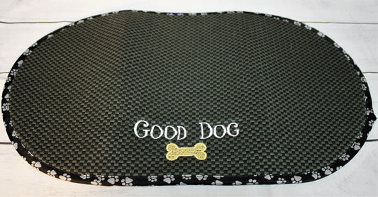 Good Dog Bowl Mat