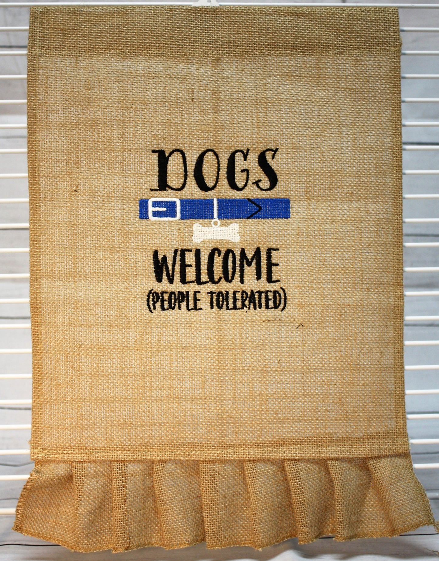 Dogs Welcome (People Tolerated) Flag