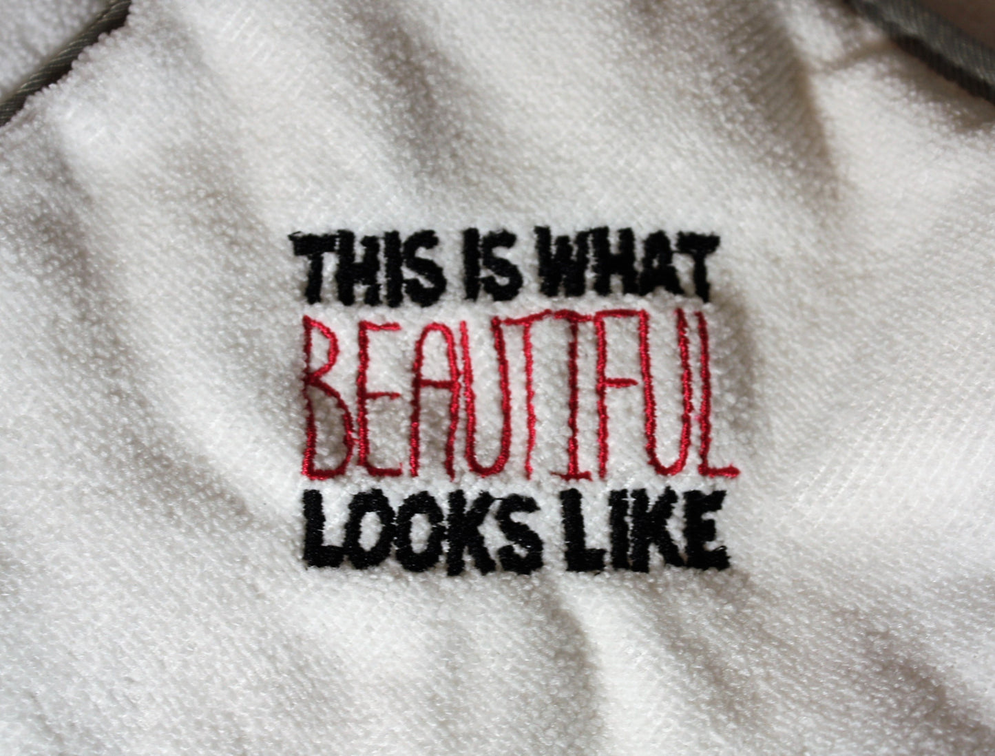 This is What Beautiful Looks Like Hooded Bath Towel