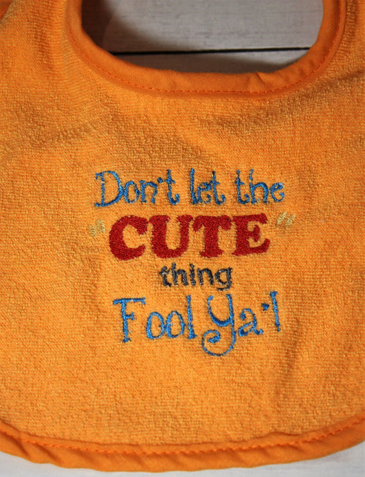 Don't Let the Cute Thing Fool you Bib