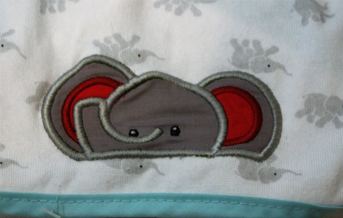 Elephant Peeker Hooded Bath Towel
