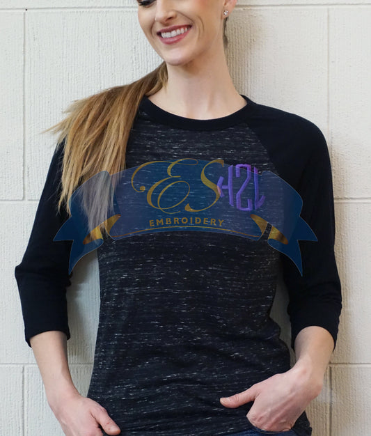 3/4-Sleeve Baseball T-Shirt - ES Embroidery
