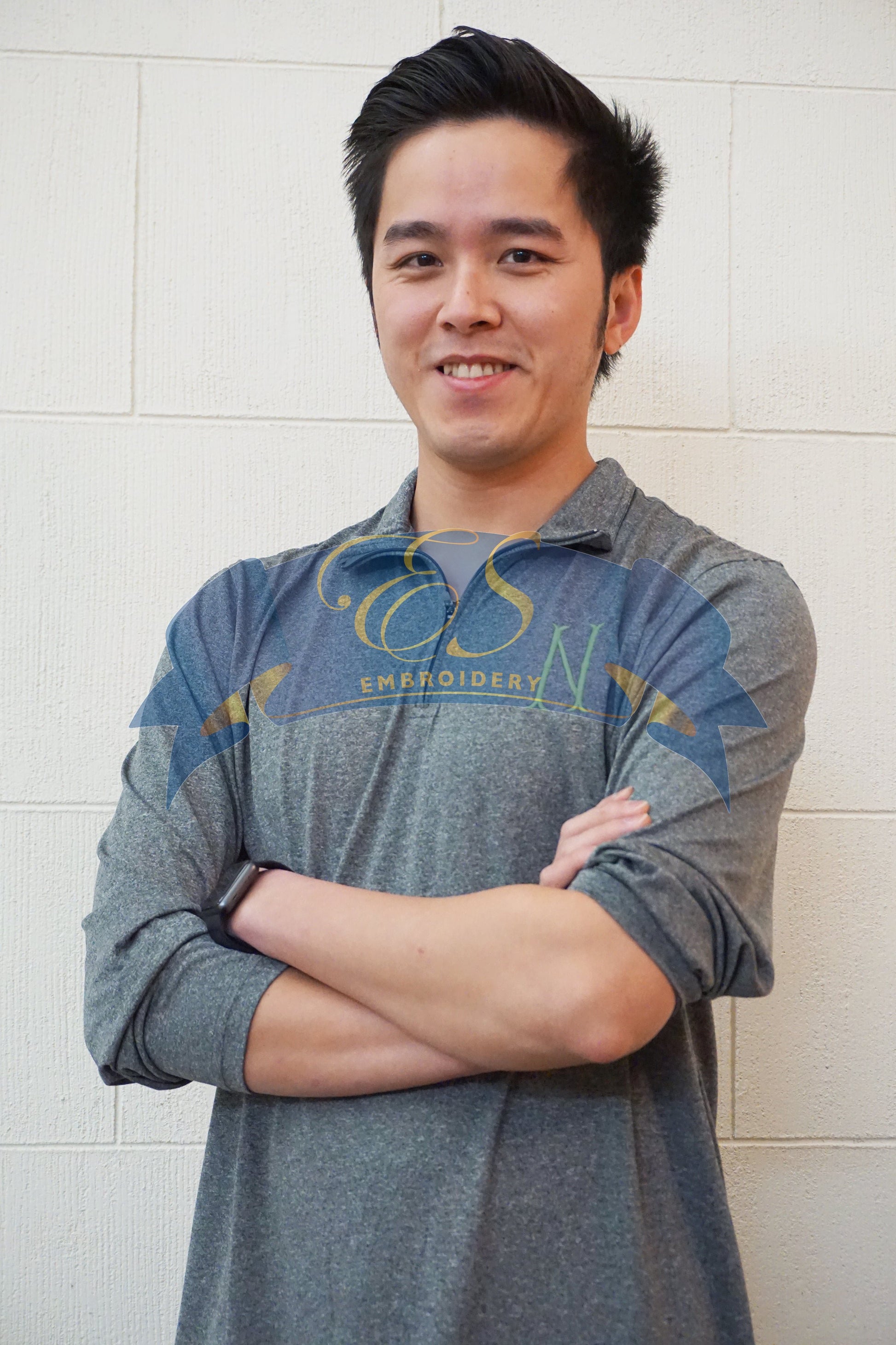 Cool & Dry Heathered Performance Quarter-Zip - ES Embroidery