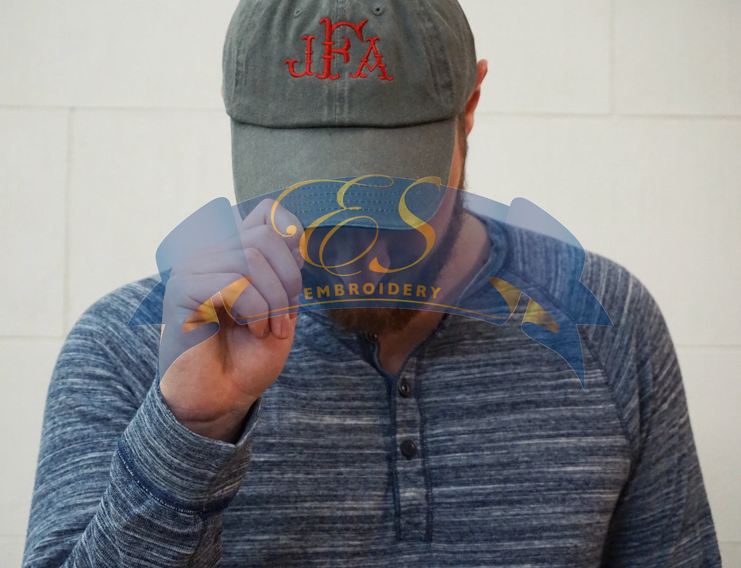 Low-Profile Sandwich Trim Twill Cap - ES Embroidery