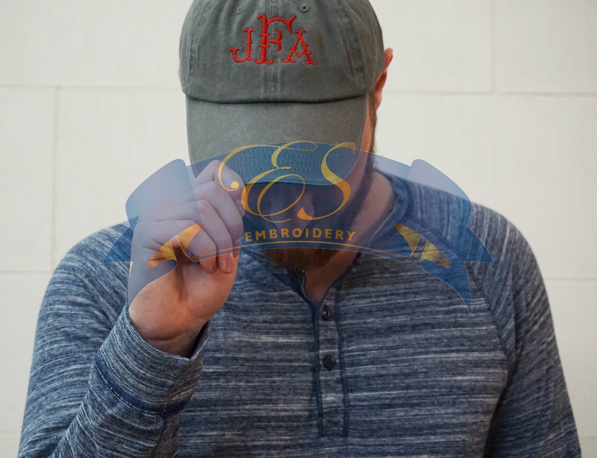Low-Profile Sandwich Trim Twill Cap - ES Embroidery