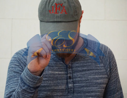 Low-Profile Sandwich Trim Twill Cap - ES Embroidery