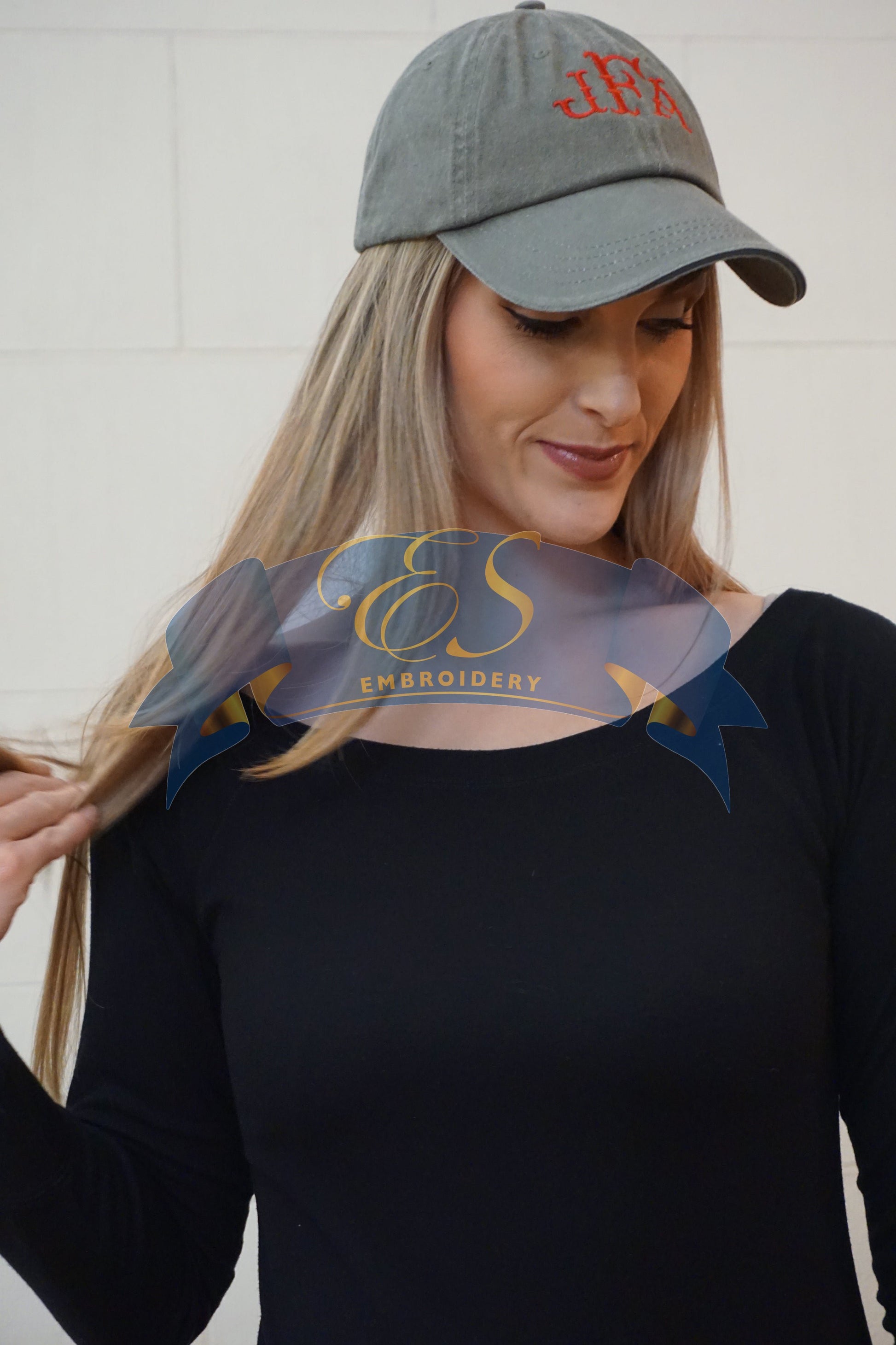 Low-Profile Sandwich Trim Twill Cap - ES Embroidery