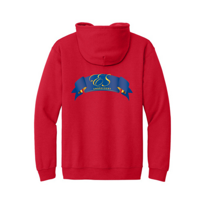 Es Embroidery Zip Up Hoodie