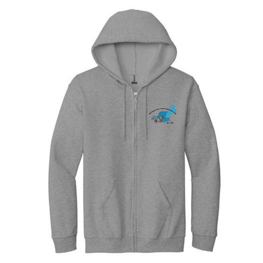 NE Flat Coated Retriever Club - Zip Up Hoodie - DTF - Unisex - Gildan 18600