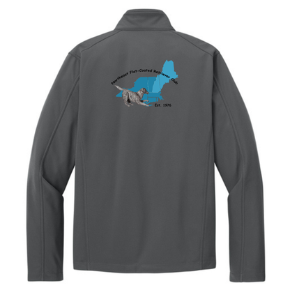 NE Flat Coated Retriever Club- Men's Soft Shell Jacket- DTF Left Chest & Back- PA-J317