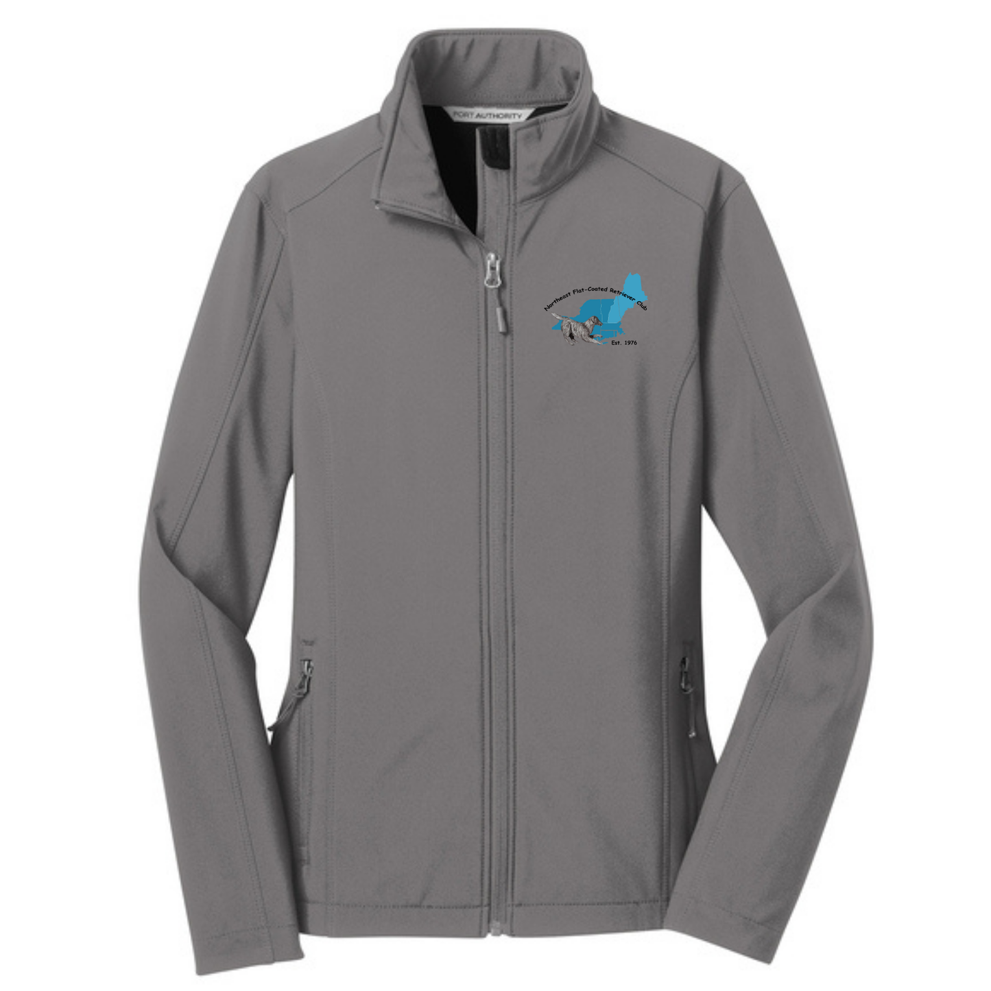 NE Flat Coated Retriever Club- Women's Soft Shell Jacket- DTF Left Chest & Back - PA-L317