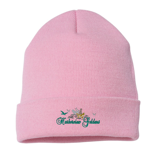 Harborview Goldens - Embroidered Beanie Hats-YP Classics 1501KC