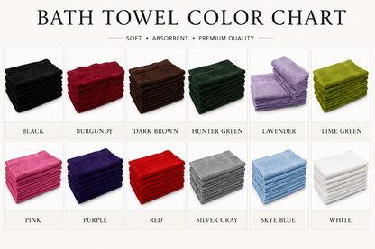 Bath Towel Color Chart