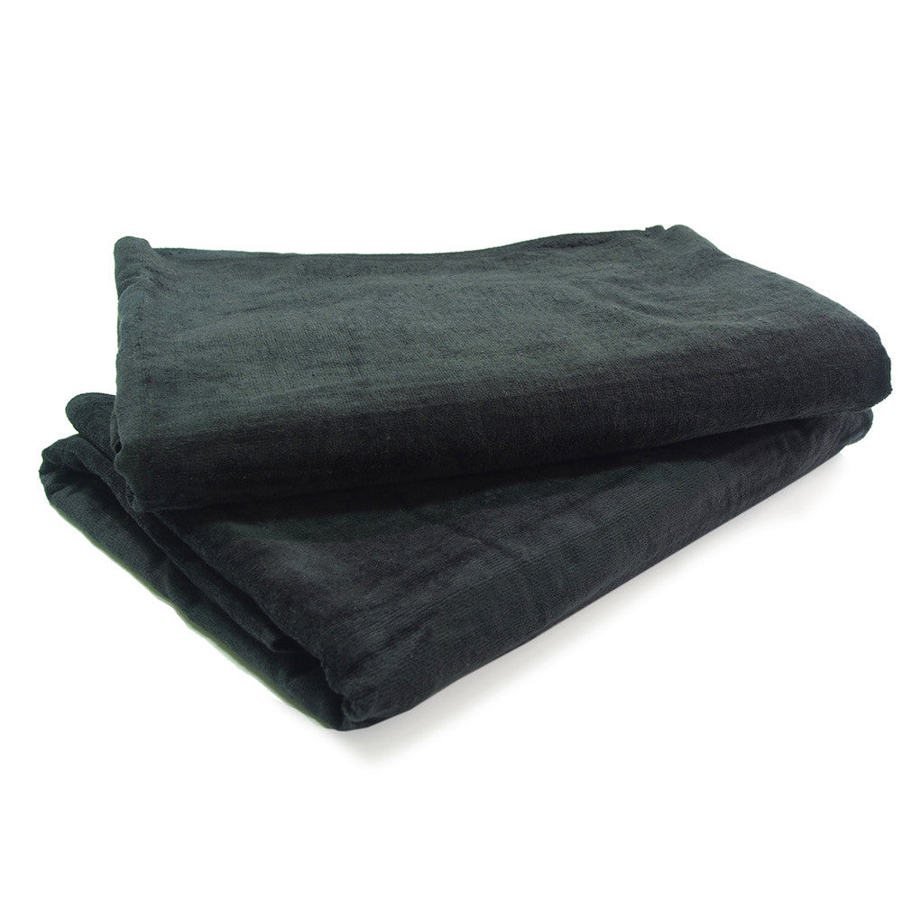 Black Beach Towel
