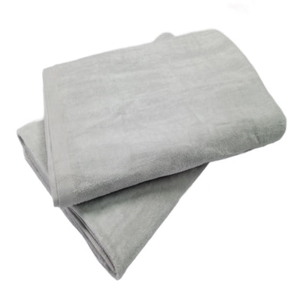 Silver Gray Beach Towel