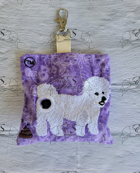 Bichon Frise Waste Bag Holder