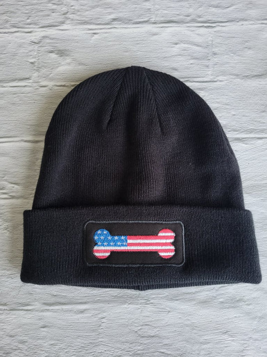 Dog Bone Flag Beanie