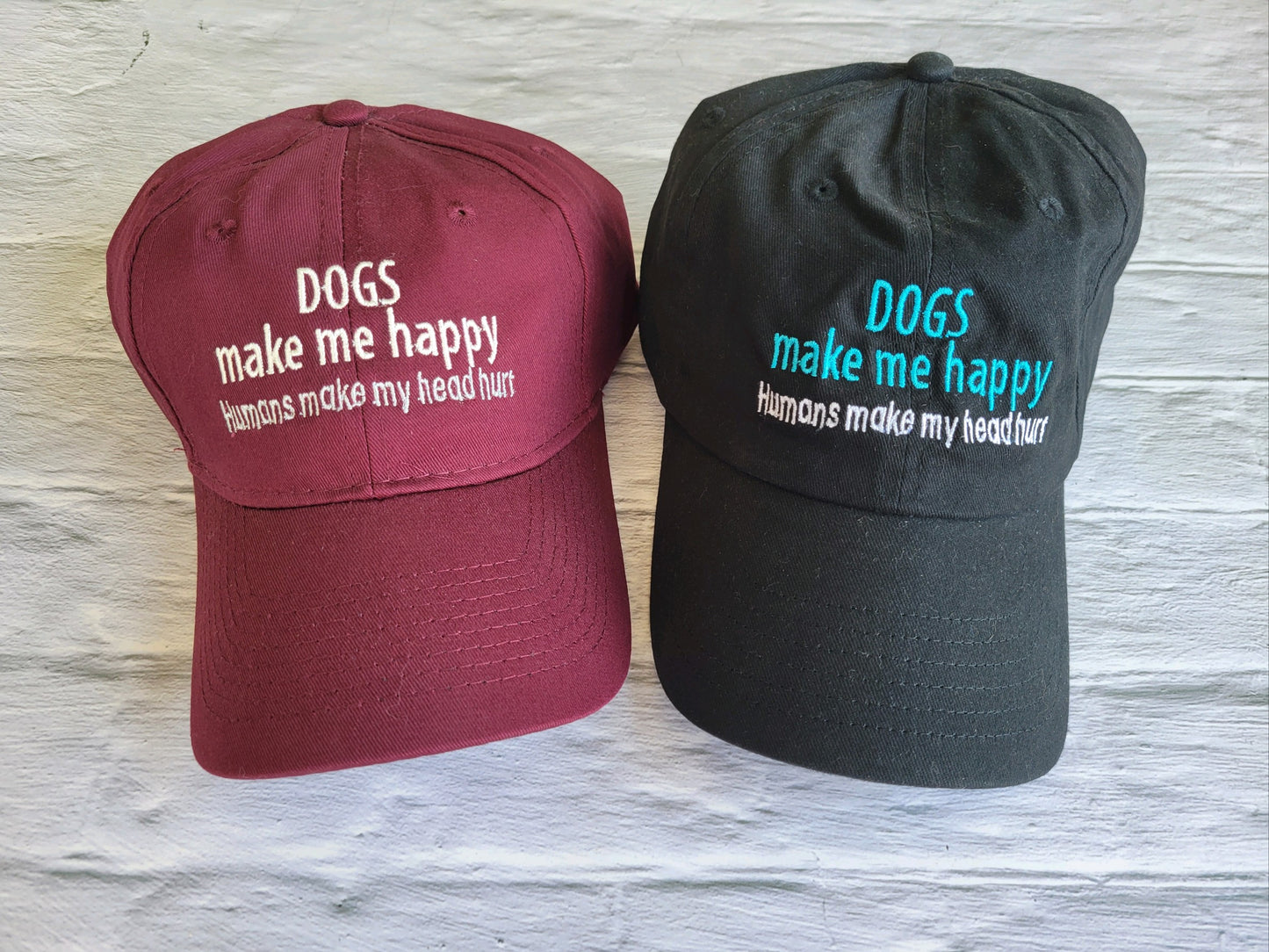 DOGS make me happy, humans make my head hurt hat