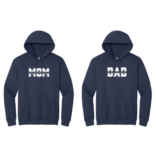 Enfield Montessori MOM or DAD - Hoodie - DTF Center - Unisex - Gildan 18500