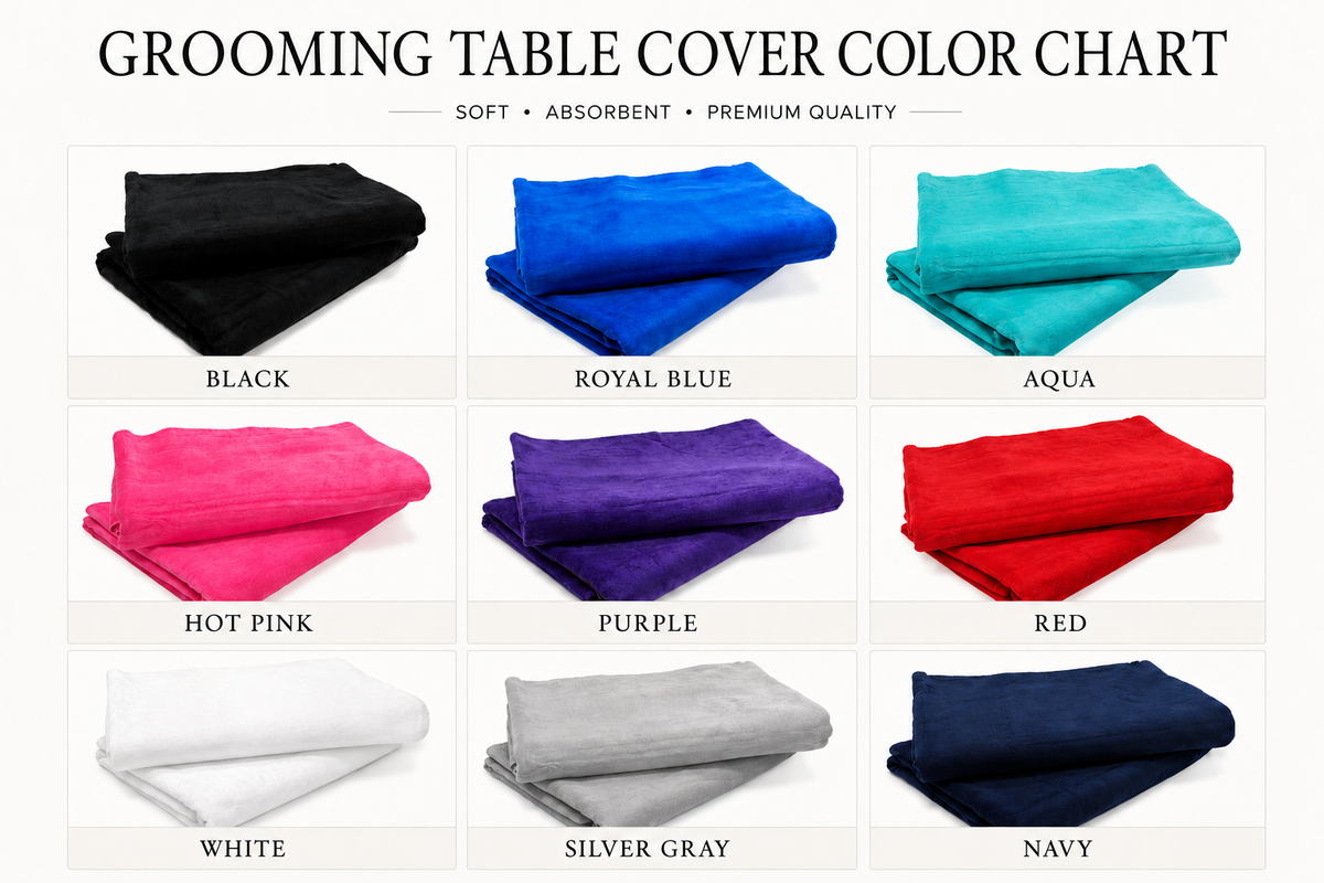 Custom Embroidered Grooming Table Cover