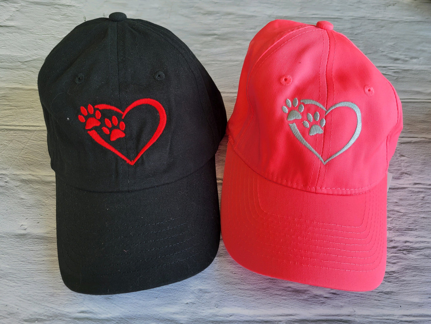 Heart with Paw Prints Hat