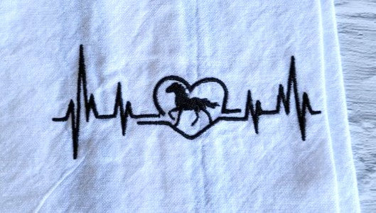 Heartbeat with Horse Towel