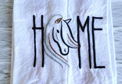 Home with Horse Head Towel