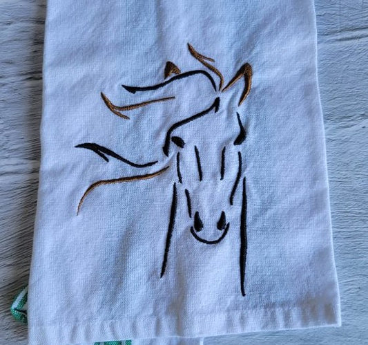 Horse Facing You Towel