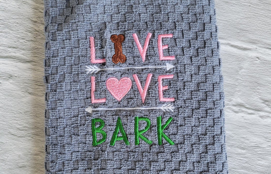 Live Love Bark Kitchen Towel