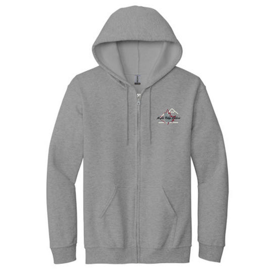 Maple Ridge Goldens - Zip Up Hoodie - EMBROIDERED - Unisex - Gildan 18600