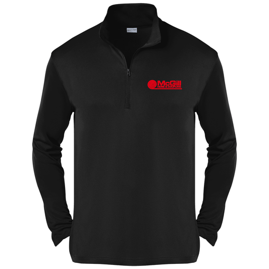 McGill - Quarter Zip Pullover - EMBROIDERED Left Chest- ST357