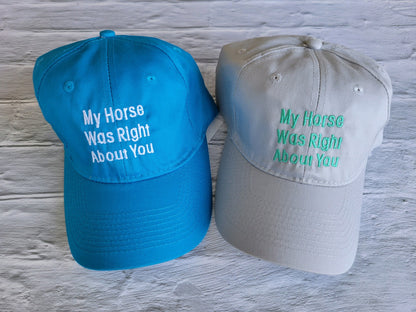 My Horse Was Right About You Hat