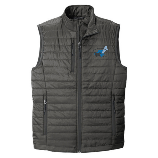 NE Flat Coated Retriever Club - Men's Puffy Vest - EMBROIDERED - J851