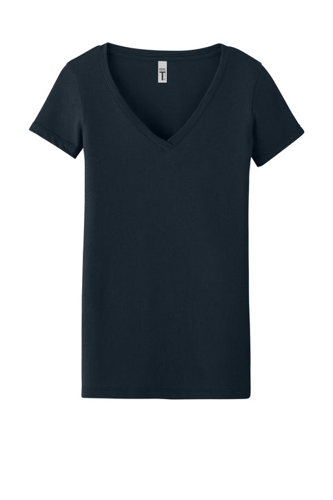 Women's navy V-neck t-shirt