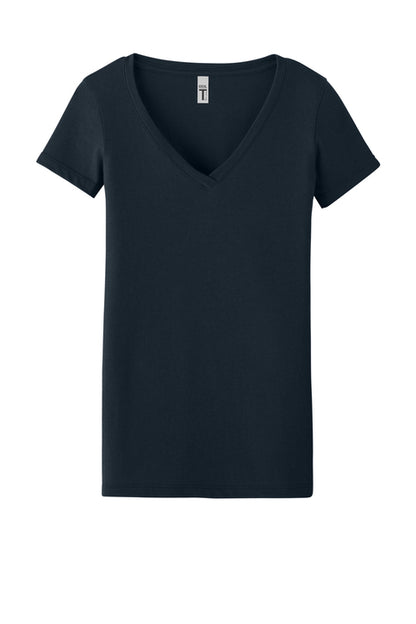 Women's navy V-neck t-shirt